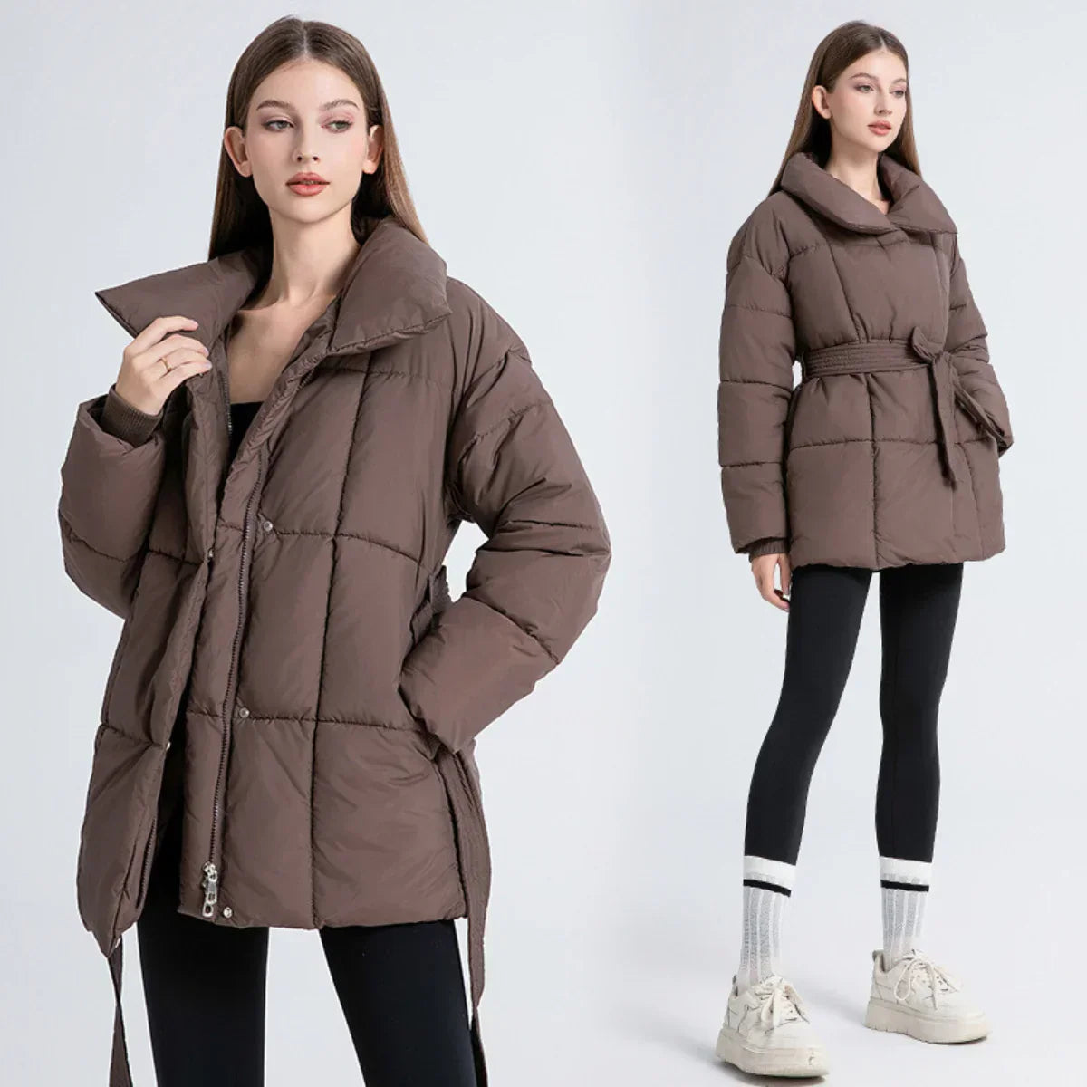 ALLURA | BELTED PUFFER COAT